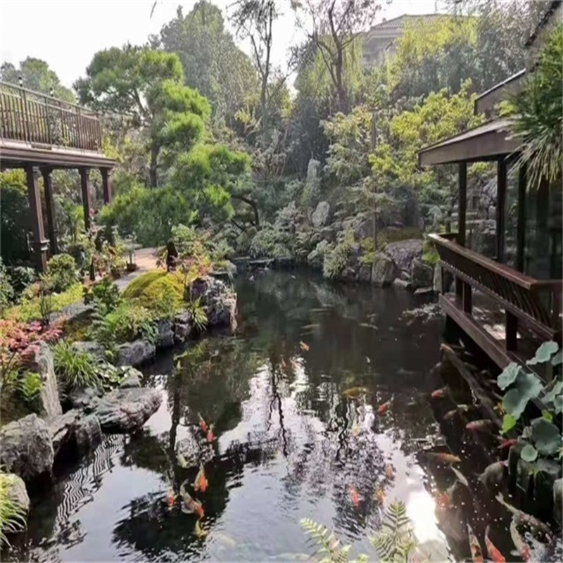 聊城庭院假山鱼池样式